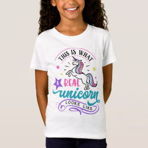 Girls Unicorn Shirt, Cute Real Unicorn T Shirt