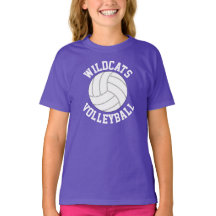 Girls Volleyball Anpassningsbar Team Namn / Text T