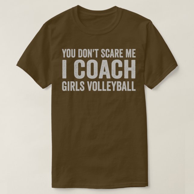 Girls Volleyball Coach T Shirt (Design framsida)