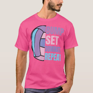 Girls Volleyball-uppsättningen Dominate Repeat Vol T Shirt