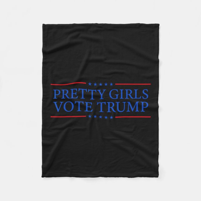 Girls Vote Trump Fleecefilt (Framsidan)