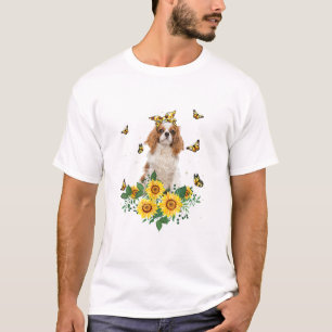 Girls Women Mamma Cavalier Kung Charles Spain Hund T Shirt