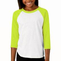 Girls'American Apparel 3/4 Sleeve Raglan T-Shirt