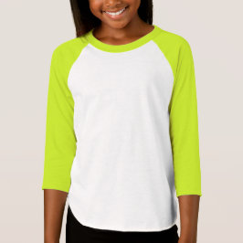 Girls'American Apparel 3/4 Sleeve Raglan T-Shirt