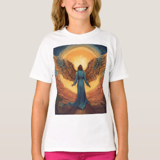 Girls'Angel print T-Shirt