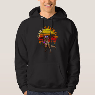 Girlsaurus Jurassic T Rex Girl Beach Vintage World Hoodie