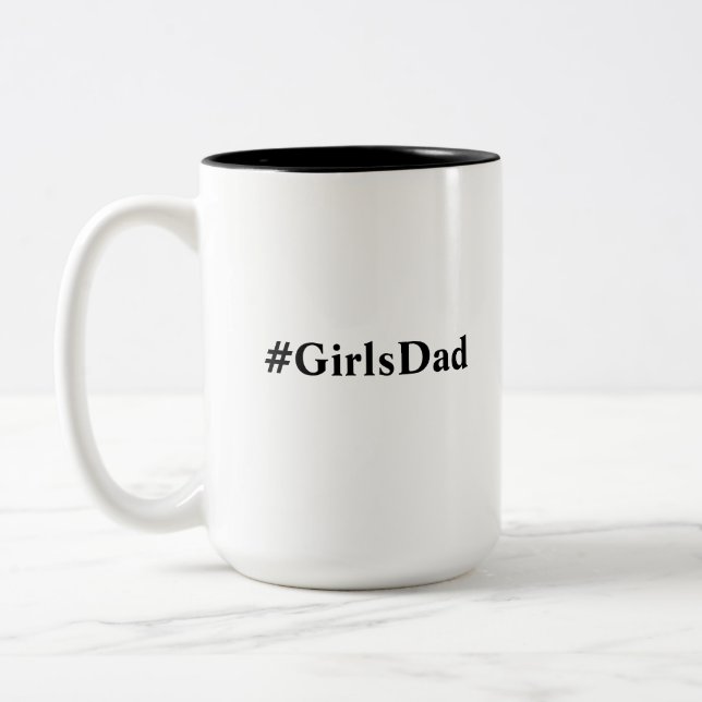 #GirlsPappa Basketball Fars dag Mugg (Vänster)
