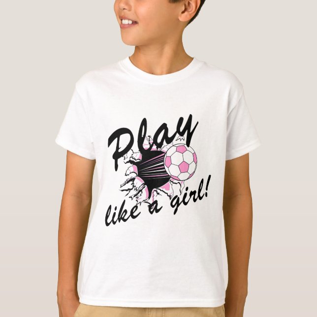 Girlss fotbollT-tröja och Gifts. Tröja (Framsida)