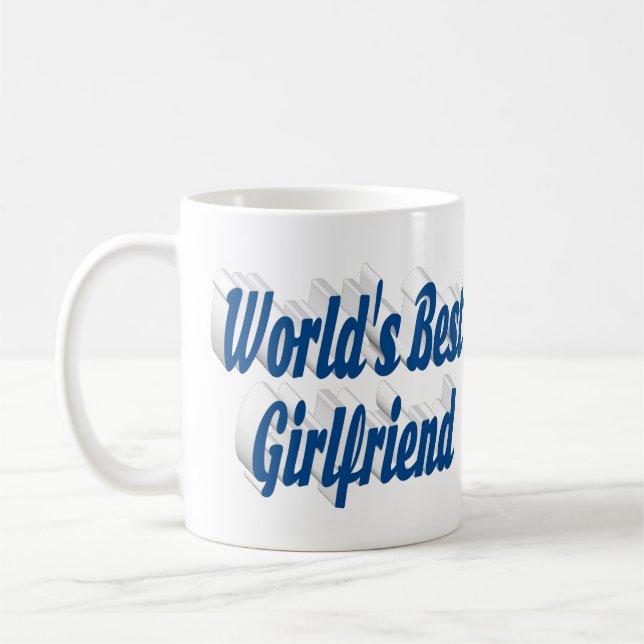 Girlvän med havets blå halvtypografi kaffemugg (Vänster)