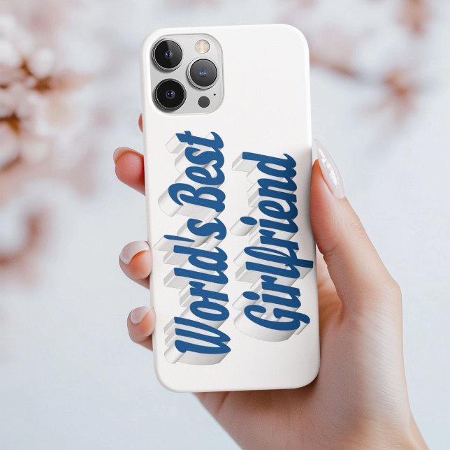 Girlvän med havsblå typografi (Skapare uppladdad)