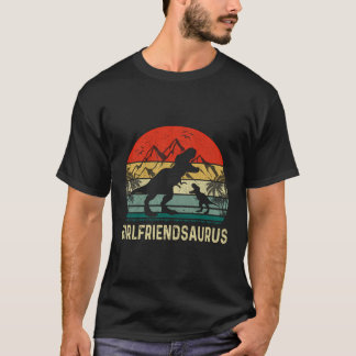 Girlvänsaurus Dinosaur Funny Mamma Saurusfamiljen T Shirt