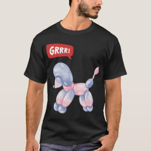 Girly 3D Party Balloon Hund - GRRR! T Shirt