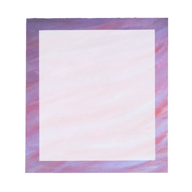 Girly Abstrakt | Feminin Rosa Lila Cute Zebra Anteckningsblock (Framsida)