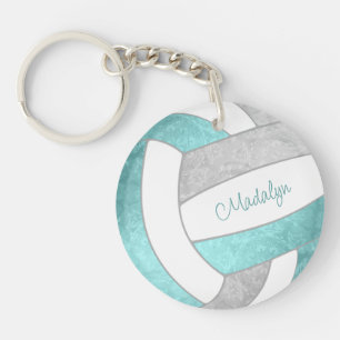 girly aqua grått keepsaké volleyball gifts