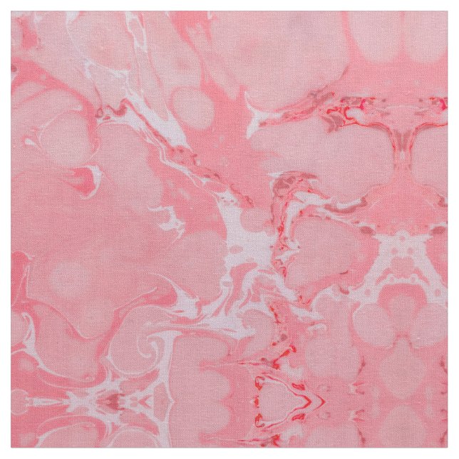 Girly Artsy Modern Rosa Marble Stone Mönster Tyg (Närbild)