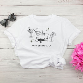 Girly Babe Squad Bachelorette Party T Shirt