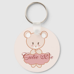 Girly Bear Nyckelring