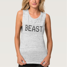 Girly BEAST Bella Flowy Muscle Tank Tee Shirt