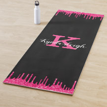 Girly Black Shock rosa Drives Monogram Namn