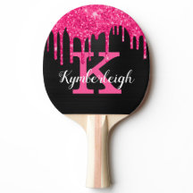 Girly Black Shock rosa Drives Monogram Namn