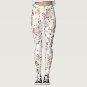 Girly Blommigt Fairy Enchanted Forest Leggings