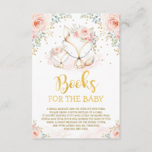 Girly Blommigt Fox Mamma & Unge Bokar för Baby Tilläggskort
