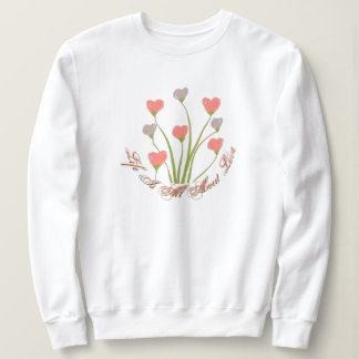 Girly Blommigt Heart T Shirt