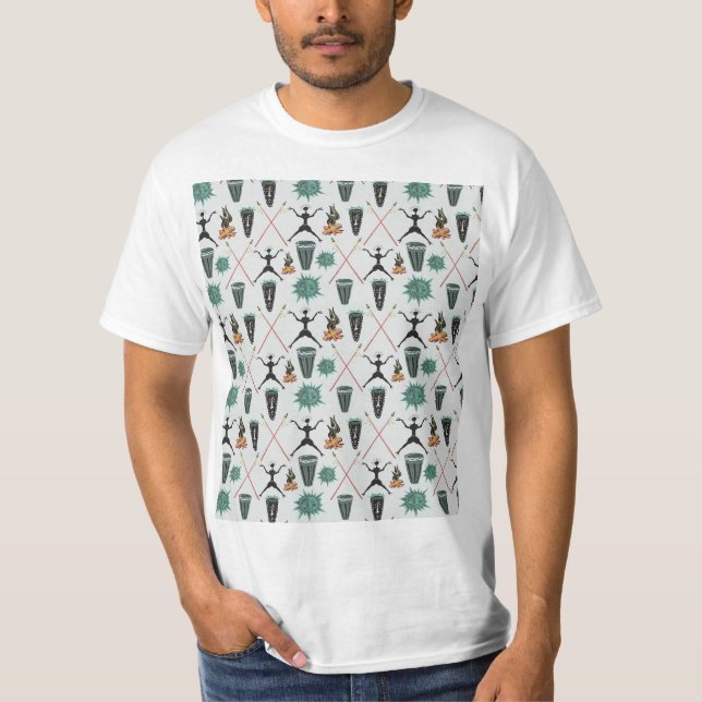Girly Blommönster T Shirt (Framsida)
