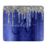 Girly Blue - Glitter Push Metall Monogram