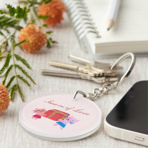Girly Cats med Gift Baby Rosa Photo Keepsak