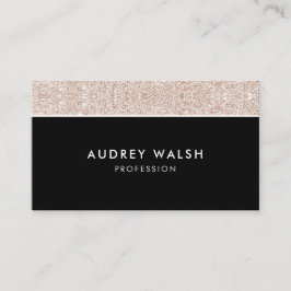 Girly Champagne rosa glitter lyx professionell Visitkort