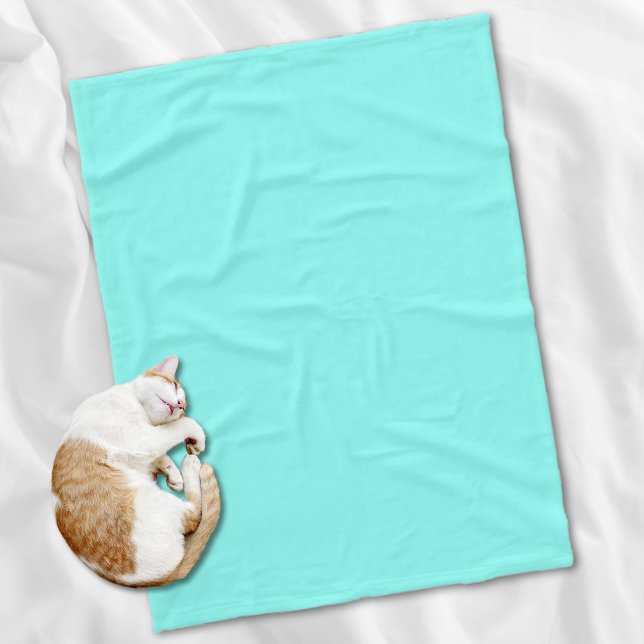 Girly chic turkos aqua Robins Egg Blue Fleecefilt (Girly chic turquoise aqua Robins Egg Blue Fleece Blanket)