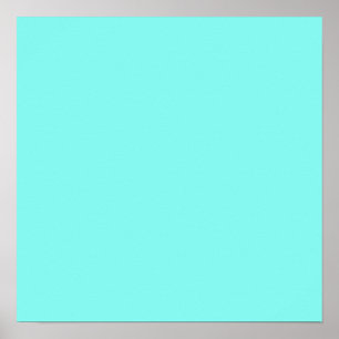 Girly chic turkos aqua Robins Egg Blue Poster