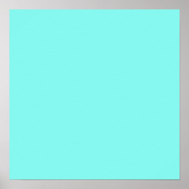 Girly chic turkos aqua Robins Egg Blue Poster (Framsidan)