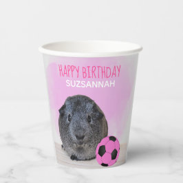 Girly Child Birthday Guinea Gris Rosa Ocer Ball