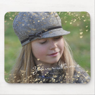 Girly Child Photo Golden Confetti Hearts Sweet Musmatta