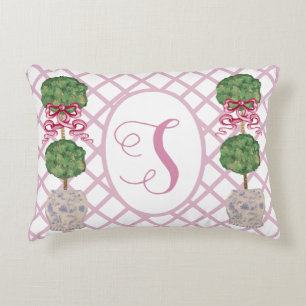 Girly Chinoiserie Ginger Burk Burk Topiary Basket Prydnadskudde