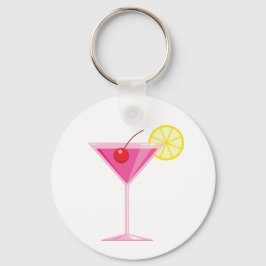 Girly Cocktail Keychain Nyckelring