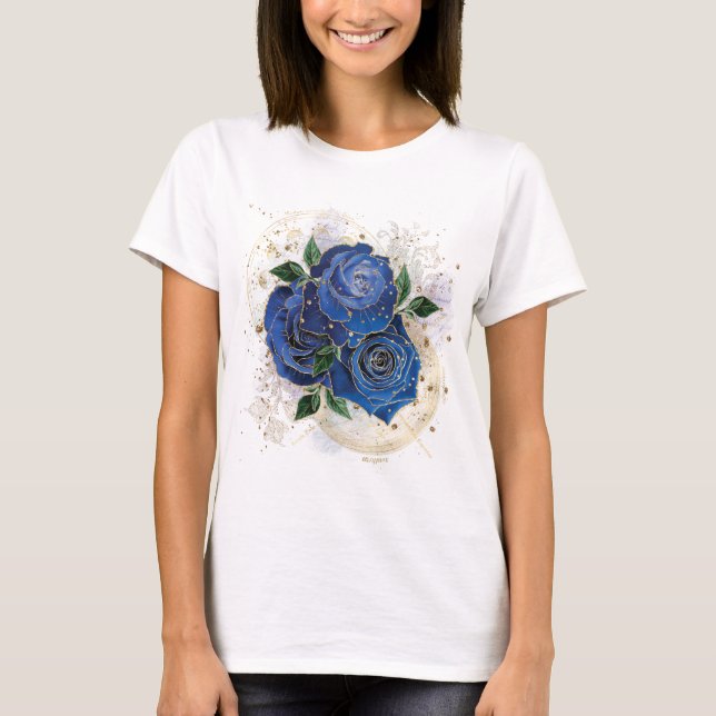 Girly collage - midnattblått t shirt (Framsida)