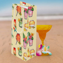 Girly Colorful Watercolor Cocktail Mönster