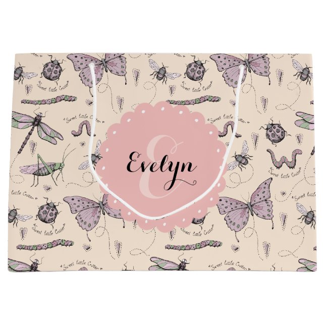 Girly Cream  Rosa Sweet Little Critter Anpassnings (Framsidan)