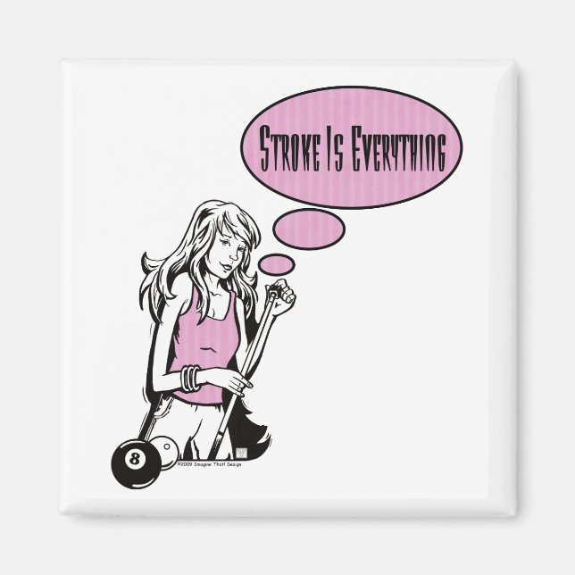 Girly Cue Magnet (Framsidan)