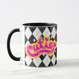 Girly Cutie Argyle Baddie Coffee Mugg Cute