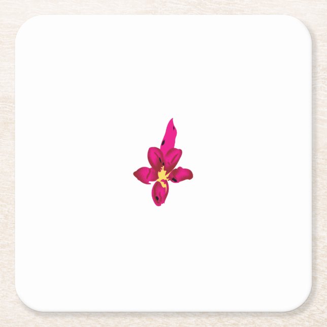 Girly Design, Light Gold, Purplish RePaper Coaster Underlägg Papper Kvadrat (Framsidan)