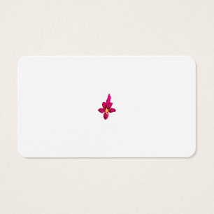 Girly Design, Light Guld, Purplish Red Visitkort