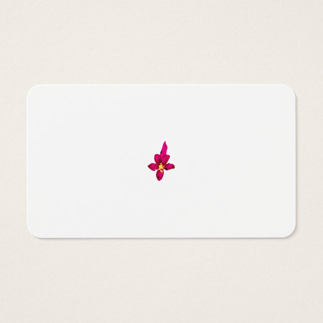 Girly Design, Light Guld, Purplish Red Visitkort (Framsidan)