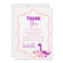 Girly Dinosaur Rosa Birthday