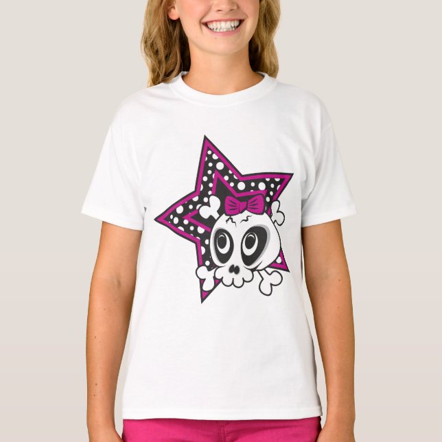 Girly Emo Skull Tröja (Framsida)