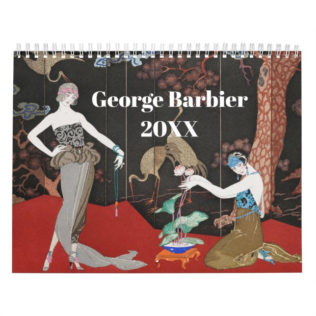 Girly Frankrike Paris Mode Illustration Kalender (Omslag)