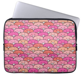 Girly Funny Gris Mönster Laptop Fodral